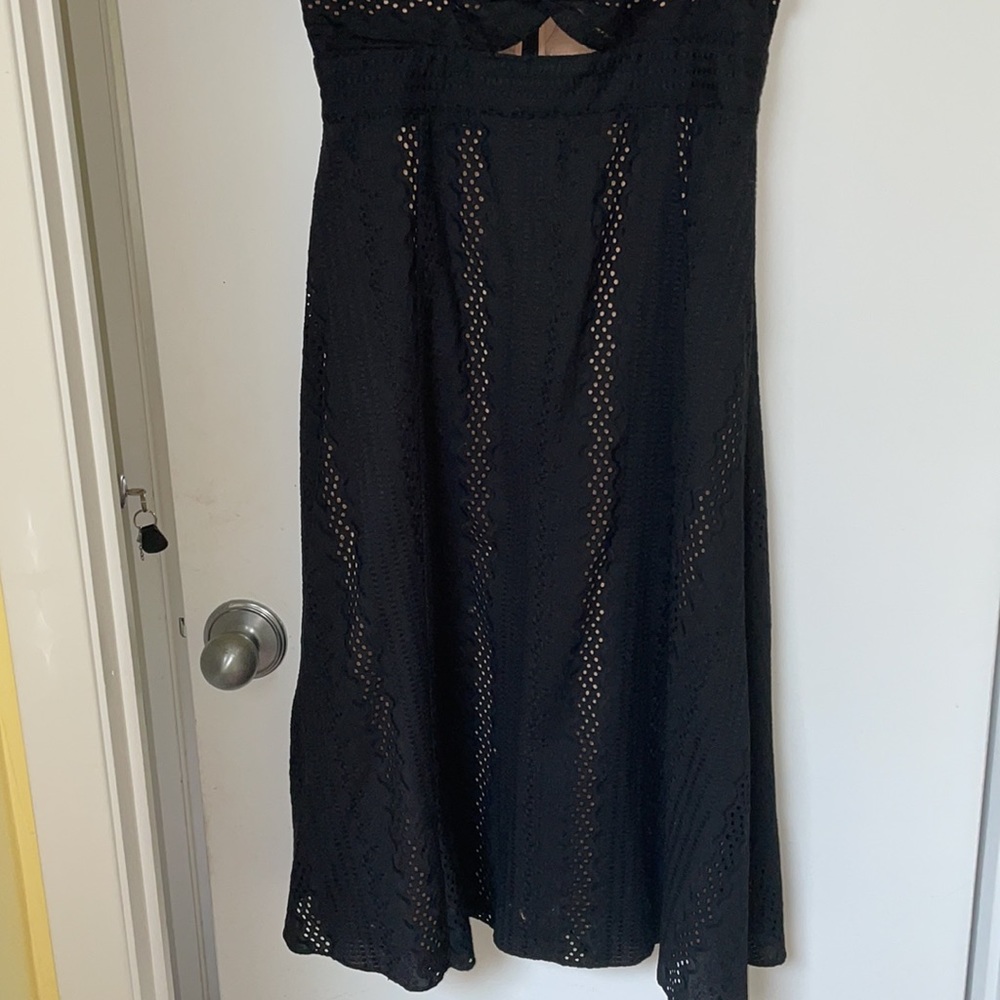 BCBG black eyelet dress - Picture 3 of 5